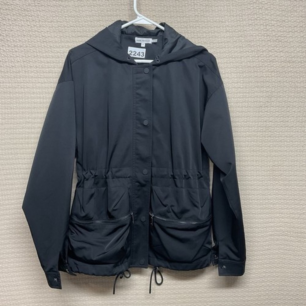 Good American Volume GP0784 Black Hooded‎ Full Zip Jacket Women 1 (Small) China